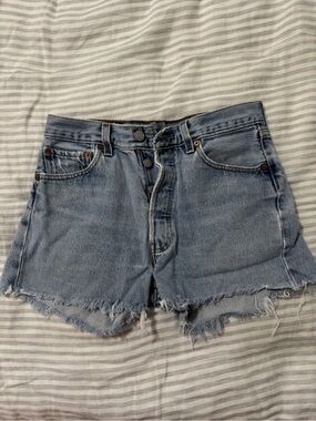 Vintage Levi's 501 high rise denim shorts